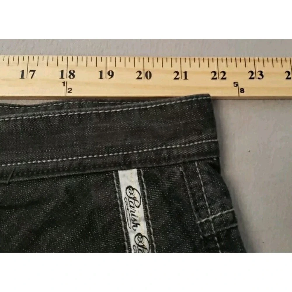 Parish‎ Jeans Men 44x30 black button fly loose relaxed hip hop street wear